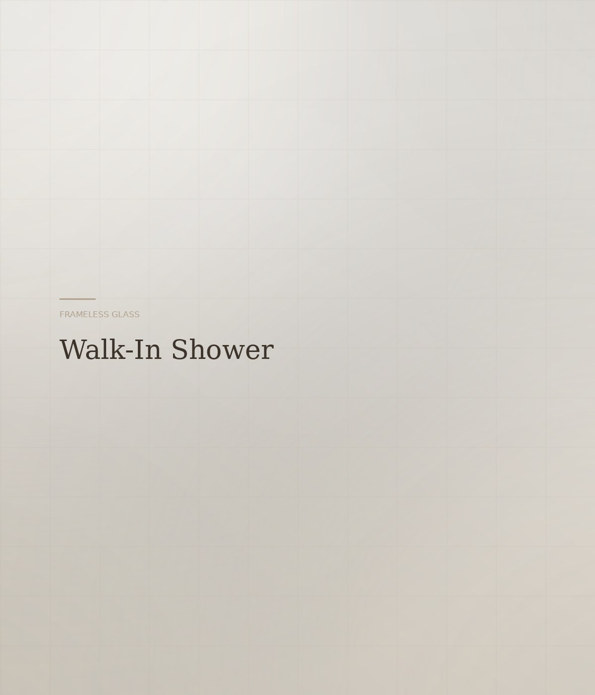 Luxury walk-in shower